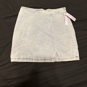 Wild Fable Light Wash Denim Mini Skirt